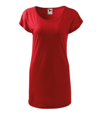 123 Love Tričko/šaty dámské Velikost: S, Varianta: červená