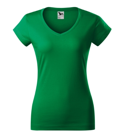162 Fit V-neck Tričko dámské Velikost: XS, Varianta: středně zelená