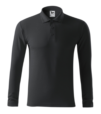 221 Pique Polo LS Polokošile pánská Velikost: XL, Varianta: ebony gray