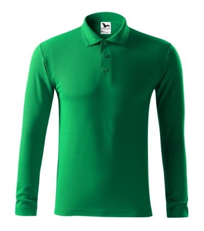 221 Pique Polo LS Polokošile pánská Velikost: 2XL, Varianta: středně zelená