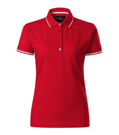 253 Perfection plain Polokošile dámská Velikost: M, Varianta: formula red