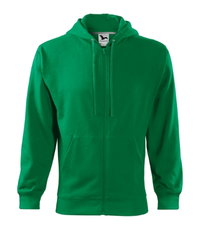 410 Trendy Zipper Mikina pánská Velikost: S, Varianta: středně zelená