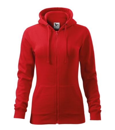 411 Trendy Zipper Mikina dámská Velikost: XS, Varianta: červená