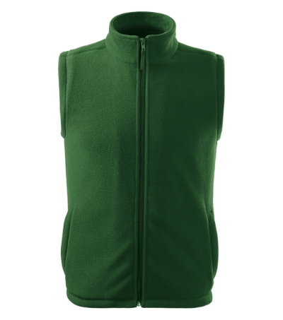 518 Next Fleece vesta unisex Velikost: XL, Varianta: lahvově zelená