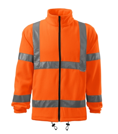 5V1 HV Fleece Jacket Fleece unisex Velikost: XL, Varianta: fluorescenční oranžová