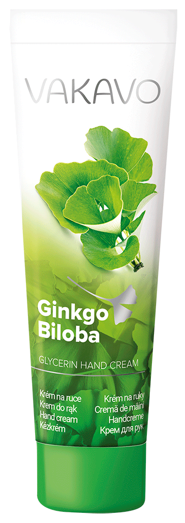 VAKAVO Ginkgo biloba glycerinový krém na ruce 100 ml