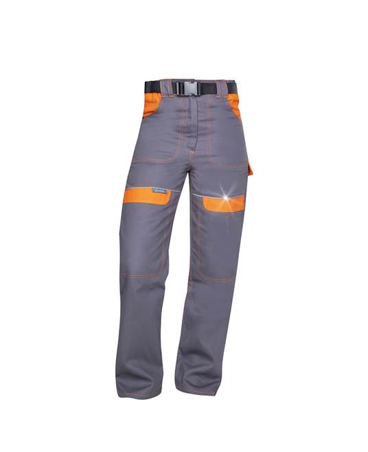 Kalhoty do pasu COOL TREND dámské šedo-oranžové Velikost: 52