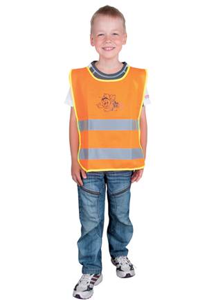 Dětská reflexní vesta ALEX oranžová Velikost: M