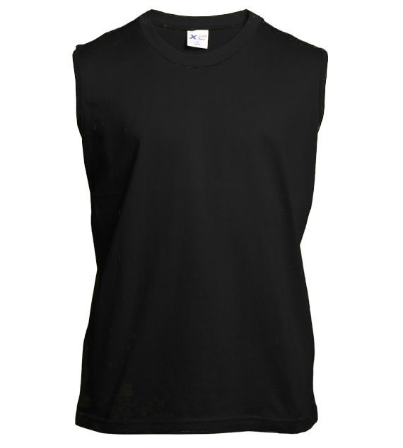 Pánské triko bez rukávů S61 Velikost: XL, Barva: 01 - černá
