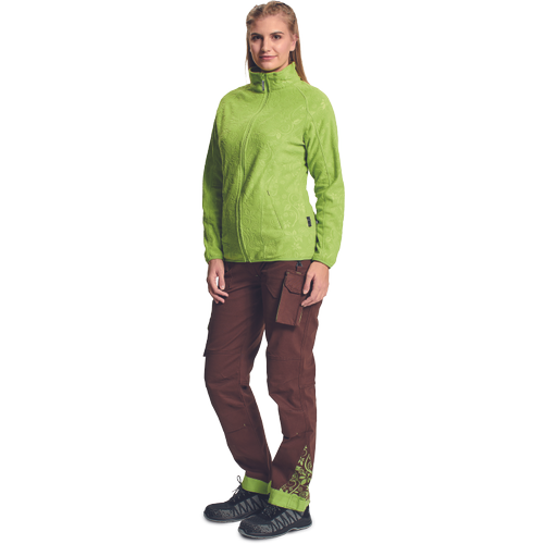 YOWIE bunda fleece dámská Velikost: XS, Barva: Zelená