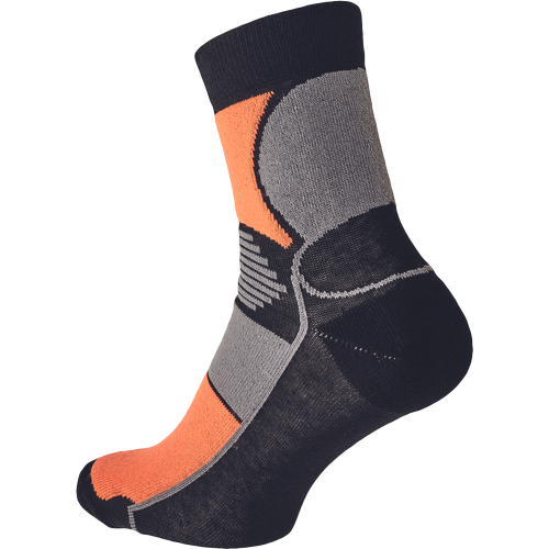 KNOXFIELD BASIC ponožky Velikost: č.39, Barva: černá/oranžová