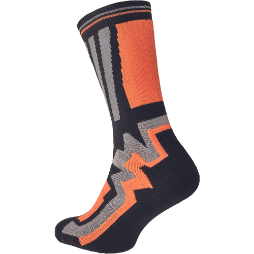 KNOXFIELD LONG ponožky Velikost: č.43, Barva: černá/oranžová