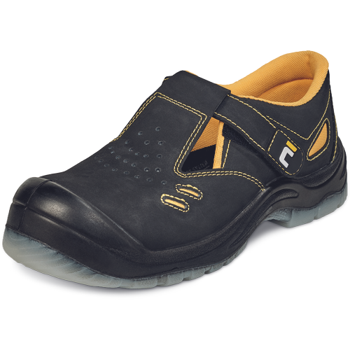 BK TPU MF S1P SRC sandál Velikost: 36, Barva: černá