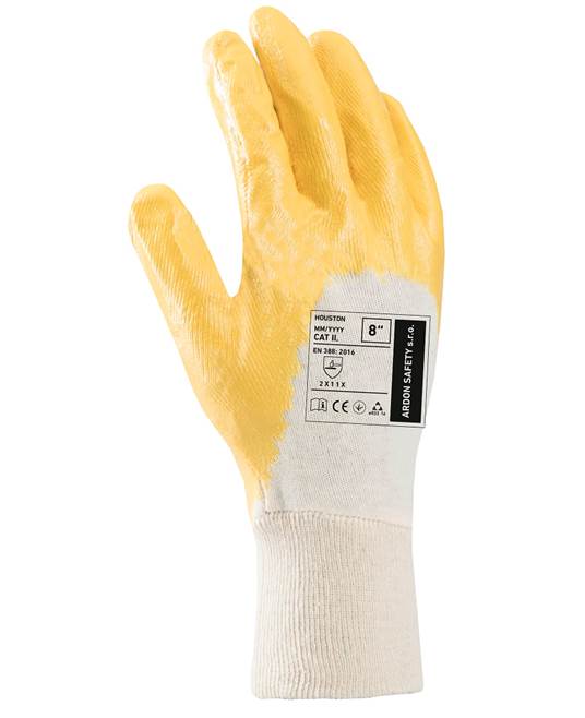 Máčené rukavice ARDONSAFETY/HOUSTON, žluté Velikost: 10