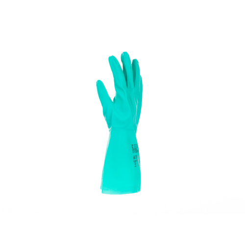 GREBE rukavice nitril 33 cm Velikost: 7, Barva: Zelená