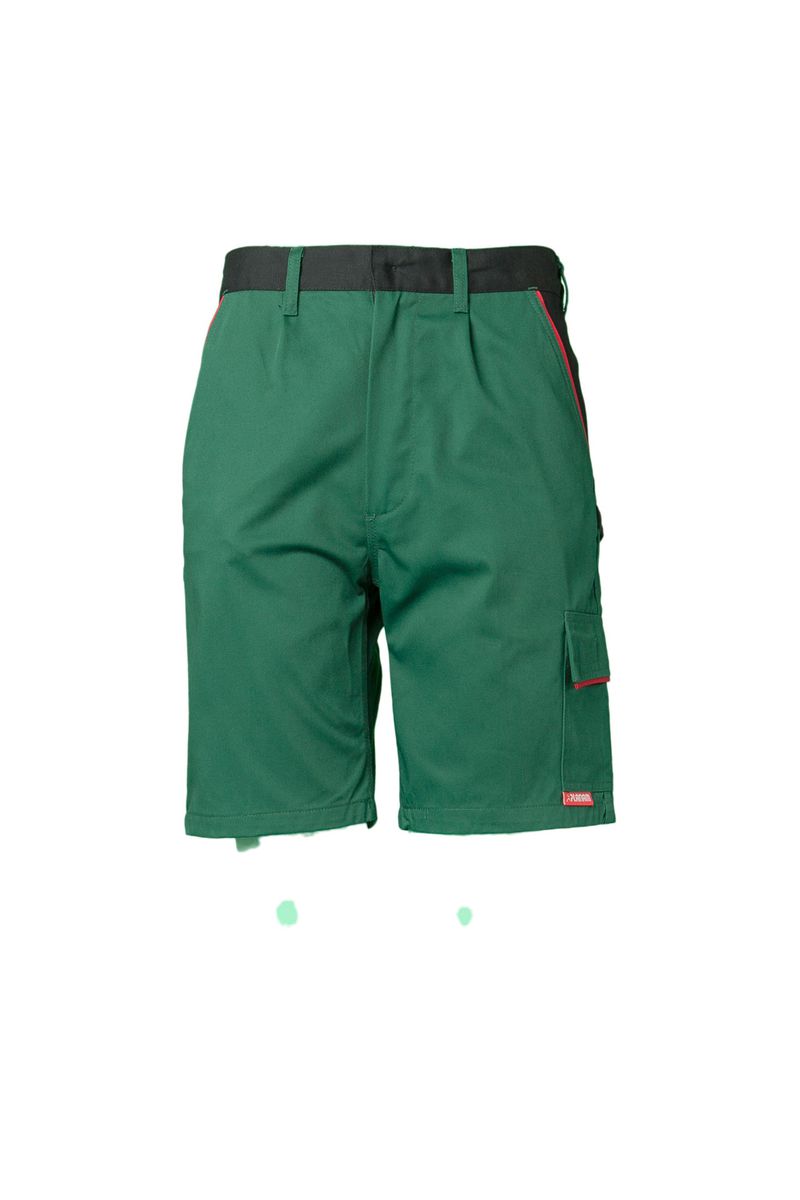 Pracovní šortky HIGHLINE Velikost: 4XL, Barva: zelená/černá/červená