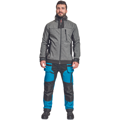 HUYER SOFTSHELL bunda Velikost: 3XL, Barva: šedá