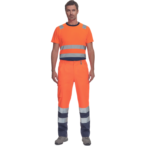 BURGOS HV kalhoty Velikost: 58, Barva: oranžová/navy