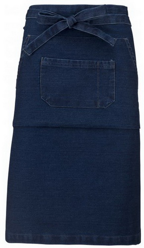 Barmanská zástěra CAVISTE Velikost: uni, Barva: denim, Rozměr: 92,50/62,50