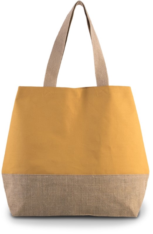 Nákupní taška z bavlny a juty Velikost: uni, Barva: Cumin Yellow/Natural, Rozměr: 53/40