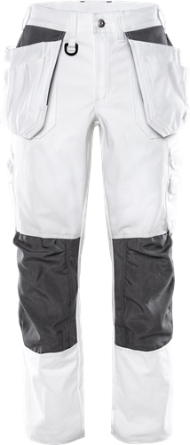 Bavlněné kalhoty dámské 259 BM Velikost: 50, Barva: white