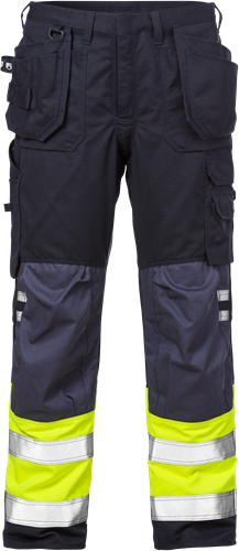 Flamestat výstražné řemeslnické kalhoty tř. 1 2074 ATHS Velikost: D100, Barva: Hi-Vis Yellow/Navy