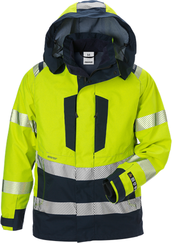 Flamestat výstražná GORE-TEX® bunda tř. 3 4095 GXE Velikost: XS, Barva: Hi-Vis Yellow/Navy