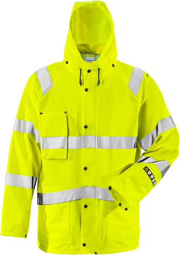 Nehořlavá výstražná bunda do deště tř. 3 4845 RSHF Velikost: XL, Barva: Hi-Vis Yellow