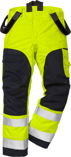 Nehořlavé výstražné zimní kalhoty tř. 2 2085 ATHS Velikost: XL, Barva: Hi-Vis Yellow/Navy