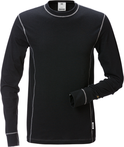 Nehořlavé tričko dlouhý rukáv 7026 MOF Velikost: XS, Barva: black