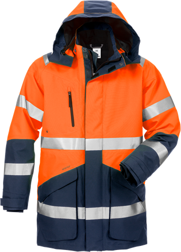 Výstražná zimní parka GORE-TEX® tř. 3 4989 GXB Velikost: XL, Barva: Hi-Vis Orange/Navy