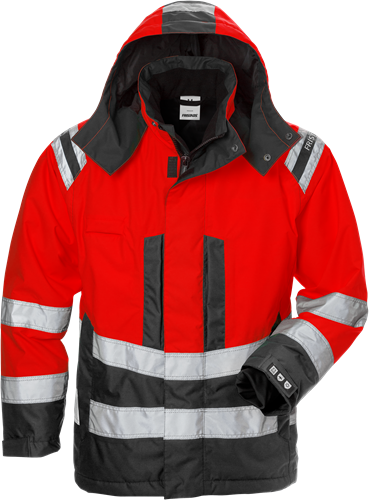 Dámská výstražná zimní bunda Airtech® tř. 3 4037 GTT Velikost: XL, Barva: Hi-Vis Red/Black