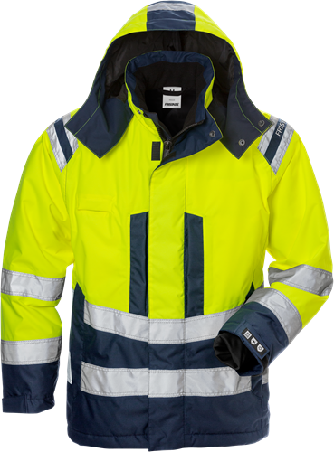 Dámská výstražná zimní bunda Airtech® tř. 3 4037 GTT Velikost: 3XL, Barva: Hi-Vis Yellow/Navy