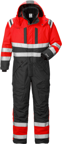 Výstražná Airtech® zimní kombinéza třída 3 8015 GTT Velikost: L, Barva: Hi-Vis Red/Black