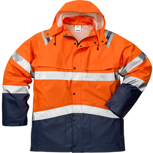 Výstražná bunda do deště tř. 3 4624 RS Velikost: XL, Barva: Hi-Vis Orange/Navy