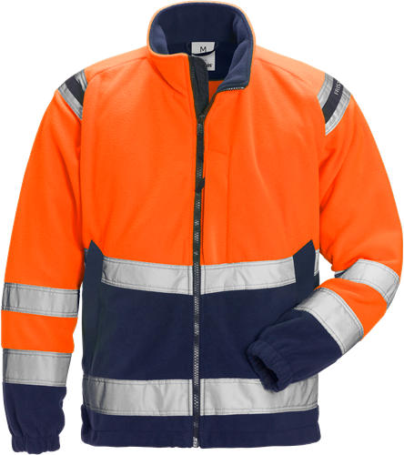 Výstražná fleecová bunda třída 3 4041 FE Velikost: XS, Barva: Hi-Vis Orange/Navy
