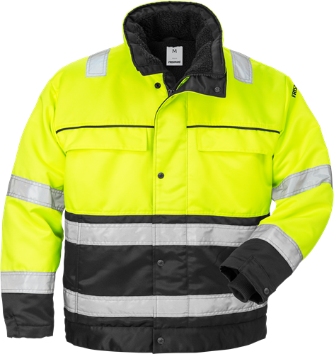 Výstražná zimní bunda třída 3 444 PP Velikost: XL, Barva: Hi-Vis Yellow/Black