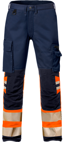 Výstražné dámské strečové kalhoty tř. 1 2708 PLU Velikost: 38, Barva: Hi-Vis Orange/Navy