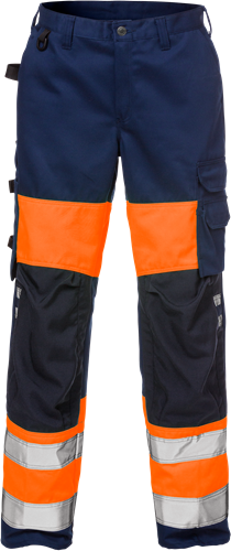Výstražné kalhoty dámské tř. 1 2139 PLU Velikost: 52, Barva: Hi-Vis Orange/Navy