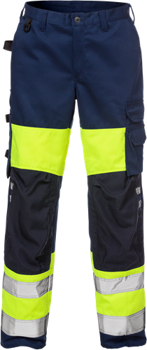 Výstražné kalhoty dámské tř. 1 2139 PLU Velikost: 42, Barva: Hi-Vis Yellow/Navy