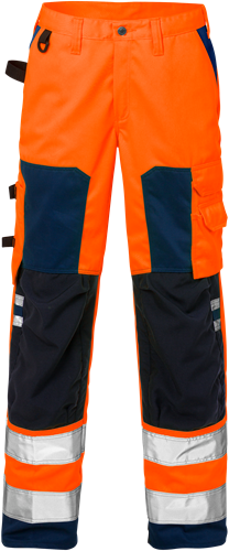 Výstražné kalhoty dámské tř. 2 2135 PLU Velikost: 34, Barva: Hi-Vis Orange/Navy