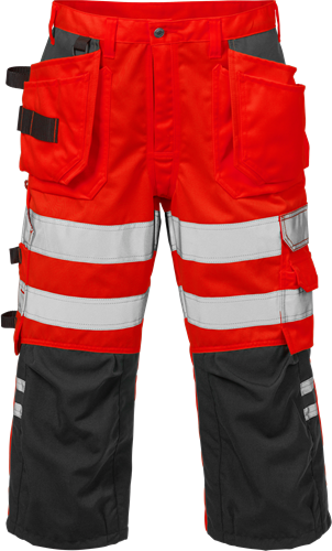 Výstražné pirátské kalhoty tř. 2 2027 PLU Velikost: D100, Barva: Hi-Vis Red/Black