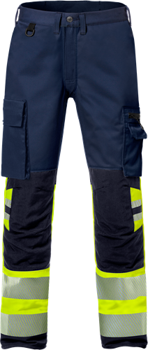 Výstražné strečové kalhoty tř. 1 2705 PLU Velikost: D100, Barva: Hi-Vis Yellow/Navy