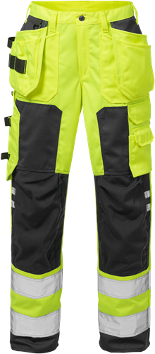 Výstražné řemeslnické kalhoty dámské tř. 2 2125 PLU Velikost: 40, Barva: Hi-Vis Yellow/Black