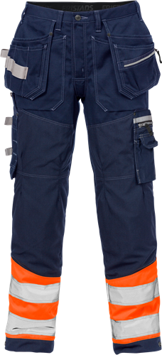 Výstražné řemeslnické kalhoty tř. 1 2127 CYD Velikost: D100, Barva: Hi-Vis Orange/Navy