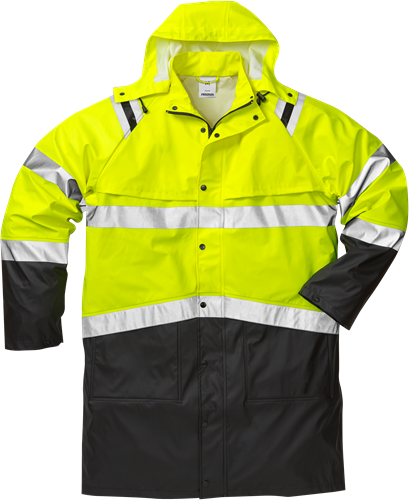 Výstražný plášť do deště třída 3 4634 RS Velikost: 2XL, Barva: Hi-Vis Yellow/Black