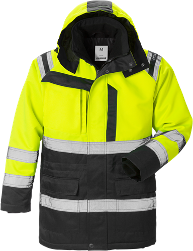 Výstražný zimní kabát třída 3 4042 PP Velikost: XL, Barva: Hi-Vis Yellow/Black