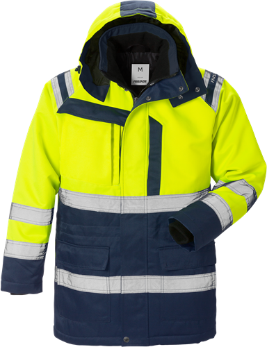 Výstražný zimní kabát třída 3 4042 PP Velikost: L, Barva: Hi-Vis Yellow/Navy