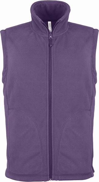 Pánská fleecová vesta LUCA Velikost: S, Barva: purple, Rozměr: 69/53