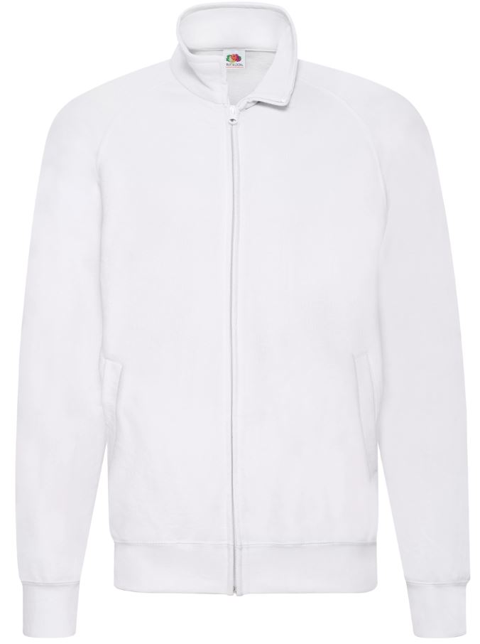 Pánská mikina Lightweight Sweat Jacket Velikost: XXL, Barva: white, Rozměr: 79/68